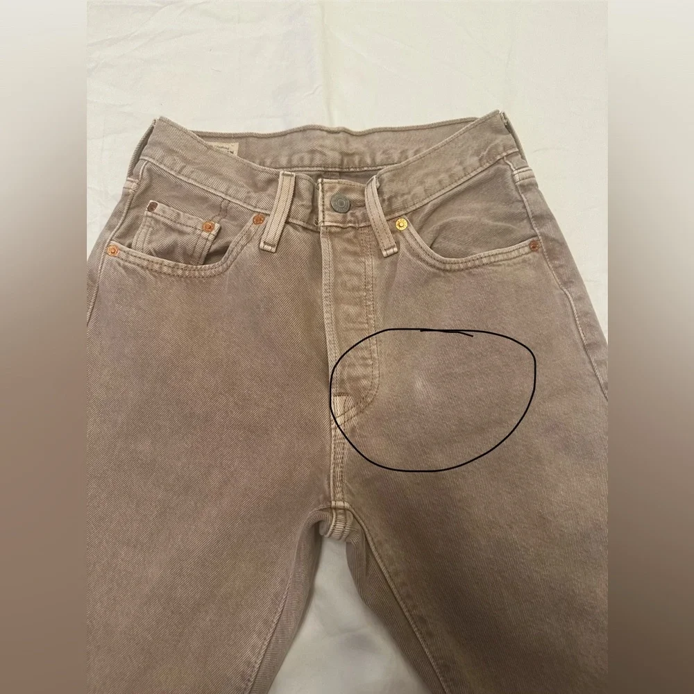Women’s Levi 501 Brown/Tan Jeans Size 25 🤎 - Picture 4 of 13